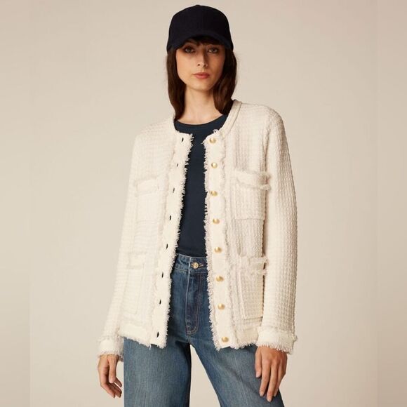 ME+EM White Textured Blazer - Picture 1 of 15